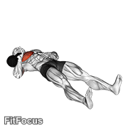 Kettlebell One Arm Floor Press GIF