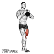 Kettlebell Pistol Squat GIF
