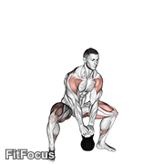 Kettlebell Sumo High Pull GIF