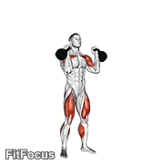 Kettlebell Thruster GIF