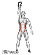 Kettlebell Windmill GIF — animated core exercise demonstration