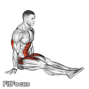 L-sit On Floor GIF