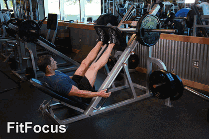Leg Press animated form demonstration