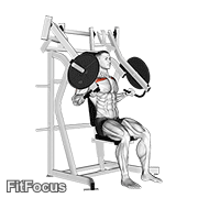 Lever Incline Chest Press GIF