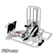 Lever Seated Calf Press GIF