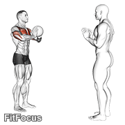 Medicine Ball Chest Pass GIF