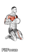Medicine Ball Chest Push Multiple Response GIF