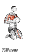 Medicine Ball Chest Push Single Response GIF