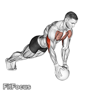 Medicine Ball Close Grip Push Up GIF