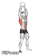 Medicine Ball Overhead Slam GIF