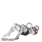 Medicine Ball Supine Chest Throw GIF