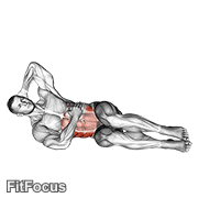 Oblique Crunches Floor GIF