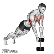 Push-up Close-grip Off Dumbbell GIF