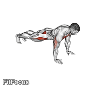 Push-up Inside Leg Kick GIF
