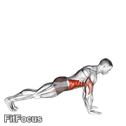 Push-up To Side Plank GIF
