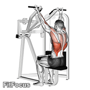 Reverse Grip Machine Lat Pulldown GIF