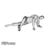 Roller Hip Lat Stretch GIF