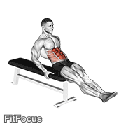 Seated Leg Raise GIF