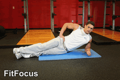 Side Plank animated form demonstration