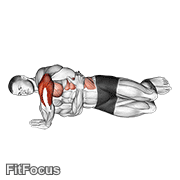 Side Push-up GIF — animated arms exercise demonstration