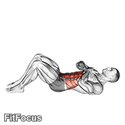 Sit-up With Arms On Chest GIF