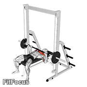 Smith Bench Press GIF