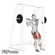 Smith Chair Squat exercise GIF demonstration