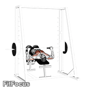 Smith Decline Bench Press GIF