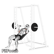 Smith Incline Reverse-grip Press GIF