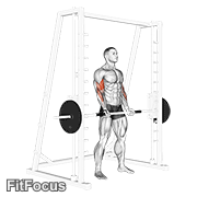 Smith Machine Bicep Curl GIF