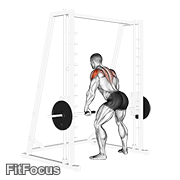 Smith Rear Delt Row (smith machine rear delt row) GIF — animated shoulders exercise demonstration