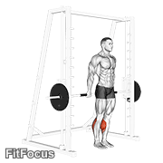 Smith Reverse Calf Raises (smith reverse calf raise) GIF — animated legs exercise demonstration