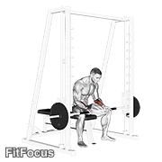 Smith Seated Wrist Curl GIF