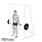Smith Standing Back Wrist Curl GIF