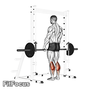 Smith Standing Leg Calf Raise GIF