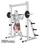 Smith Sumo Squat GIF