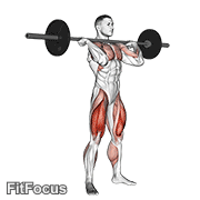 Squat Jerk GIF — animated legs exercise demonstration