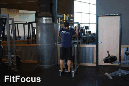 Standing Calf Raise animated form demonstration