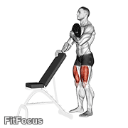 Weighted Sissy Squat GIF