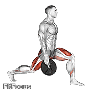 Weighted Stretch Lunge GIF