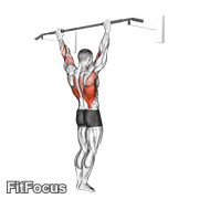 Wide Grip Pull-up GIF